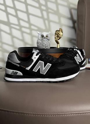 Чоловічі кросівки new balance 574 cordura black grey