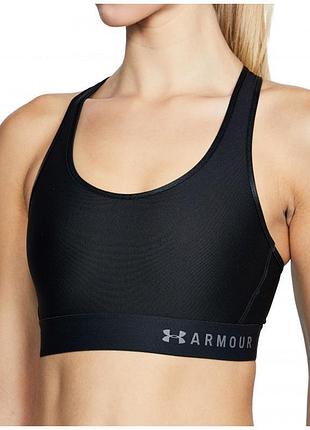 Топ спортивний under armour, бра, жіноче, чорного кольору,  розмір xs-s,  матеріал поліестер, еластан