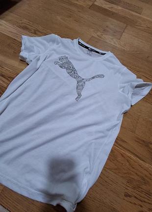🤍 футболка puma training original белая | спортивная | regular fit | размер l | стан отличный