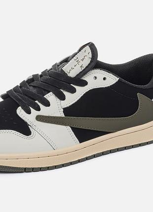 Nike air jordan 1 low og x travis scott olive