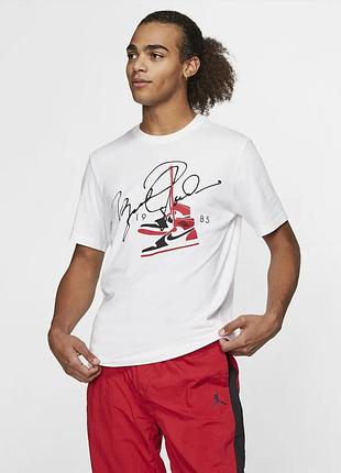 Футболка мужская air jordan aj85 mens t-shirt white bq5538-100