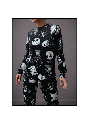 Disney / the nightmare before christmas / jack skellengton / tim burton / піжама / тепла піжама / жах перед різдвом / джек скеллінгтон