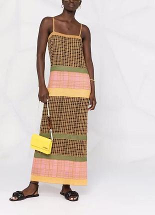 Літня в'язана сукня сарафан максі m missoni колорблок люрекс преміум оригінал