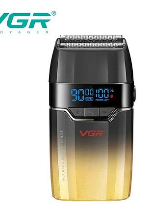 Професійний акумуляторний шейвер для гоління бороди та вусів vgr v-308 шейвер для ідеальної гладкості