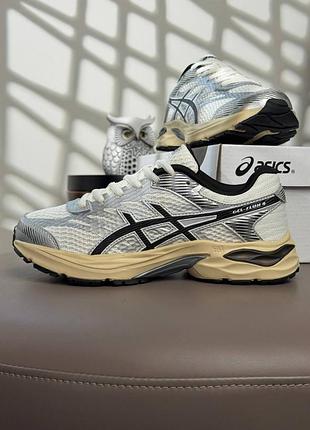 Женские кроссовки asics gel-flux 4 white silver beige