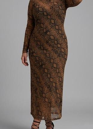Сукня zara в зміїний принт