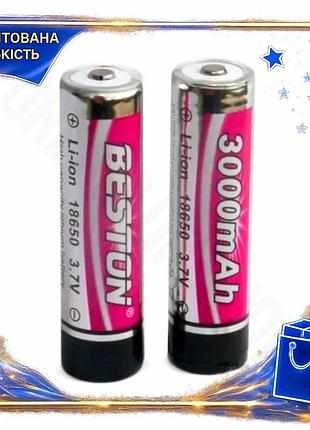 Dm аккумулятор 18650 3000 спецификация 2.2 mah beston li-ion 2 шт с защитой для электроники и гаджетов spe|lz
