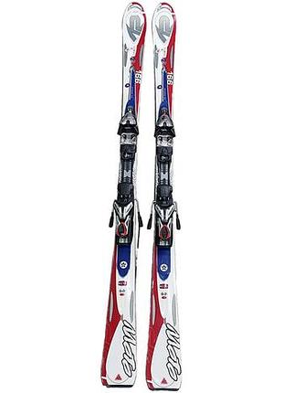 Б/у k2 moto sl 166 + marker (k2) mod 12 titanium ibx twin cam black silver ski bindings din 3-12