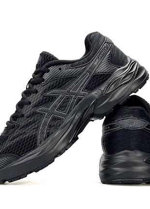 Мужские кроссовки asics gel-flux 4 all black 6