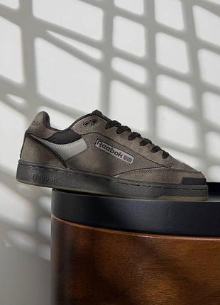 Мужские кроссовки reebok club c brown 8