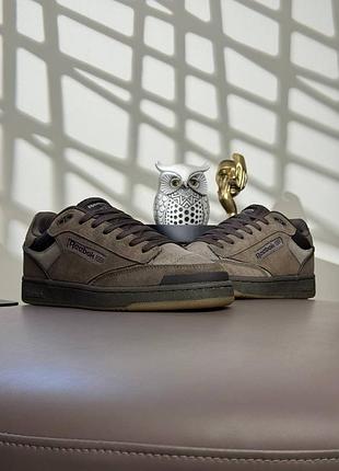Мужские кроссовки reebok club c brown 9