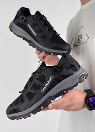 Чоловічі кросівки salomon techamphibian 5 black grey orange