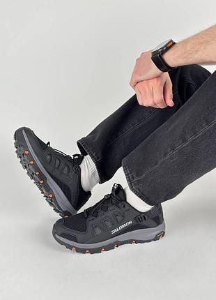 Чоловічі кросівки salomon techamphibian 5 black grey orange 3