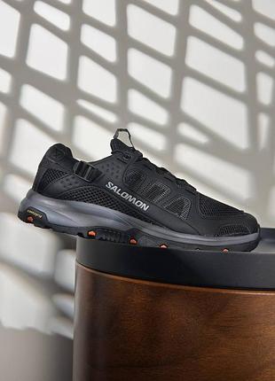 Чоловічі кросівки salomon techamphibian 5 black grey orange 7