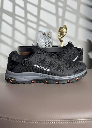 Чоловічі кросівки salomon techamphibian 5 black grey orange 8