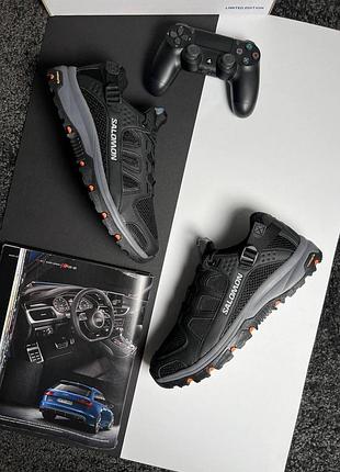Чоловічі кросівки salomon techamphibian 5 black grey orange 9