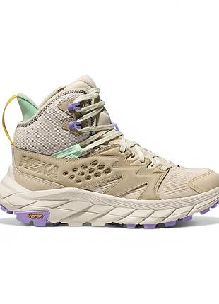 Жіночі трекінгові кросівки-хайтопи hoka anacapa breeze mid молочні 40.6 розмір