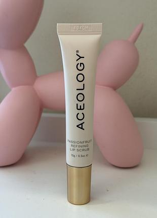 Aceology passionfruit refining lip scrub скраб для губ