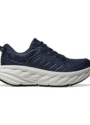 Чоловічі шкіряні кросівки hoka bondi sr wide темно-сині 42 розмір