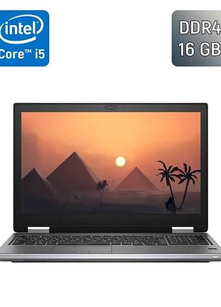 Ноутбук б-клас dell precision 7540 / 15.6" (1920x1080) ips / intel core i5-9400h (4 (8) ядра по 2.5 - 4.3 ghz) / 16 gb ddr4 / 256