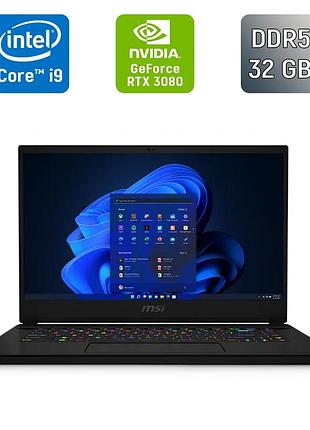 Ігровий ноутбук б-клас msi stealth gs 66 / 15.6" (2560x1440) ips / intel core i9-12900h (14 (20) ядер по 3.8 - 5.0 ghz) / 32 gb