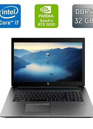 Мобільна робоча станція hp zbook 17 g6 / 17.3" (1920x1080) ips / intel core i7-9750h (6 (12) ядер по 2.6 - 4.5 ghz) / 32 gb ddr4 /