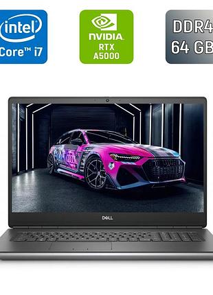 Мобільна робоча станція б-клас dell precision 7760 / 17.3" (3840x2160) ips / intel core i7-11850h (8 (16) ядер по 2.5 - 4.8 ghz) /