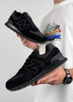 Мужские кроссовки new balance 574 m black