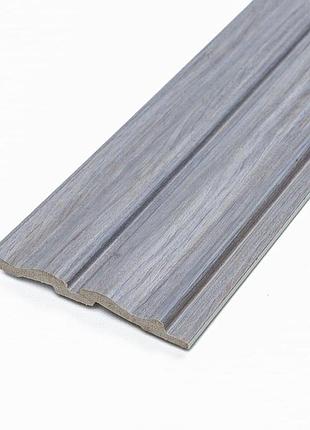 Рейка декоративна ps 2900х119х12мм сіре дерево sw-00002142-