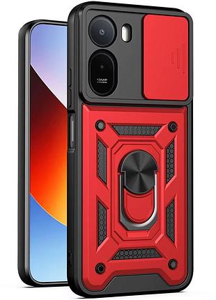 Чохол ummi camshield serge ring для xiaomi redmi a7 pro 4g / poco c81 / c81 pro червоний / red