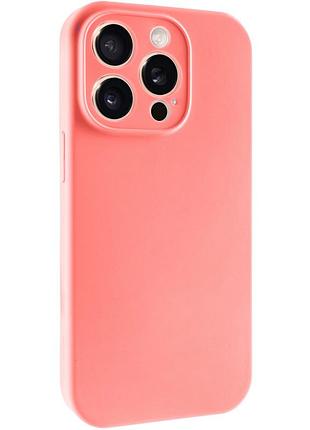 Чохол silk full camera protective (aa) no logo для apple iphone 14 pro (6.1") коралловый / pink orange