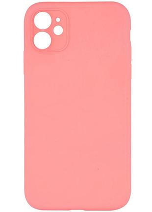Чехол silk full camera protective (aa) no logo для apple iphone 12 (6.1") коралловый / pink orange