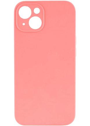 Чехол silk full camera protective (aa) no logo для apple iphone 15 (6.1") коралловый / pink orange
