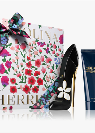 Подарочный набор для женщин парфюмированная вода carolina herrera good girl jasmine absolute, 80 мл и молочко для тела 100 мл