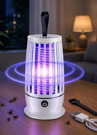Світлоловка для москітів ly-851, usb-заряджувана, безшумна, 4000 mah