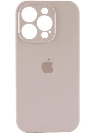 Чохол для смартфона silicone full case aa camera protect for apple iphone 14 pro max 9,antique white