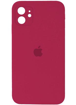 Чохол для смартфона silicone full case aa camera protect for apple iphone 11 35,maroon