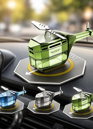 Автомобильный ароматизатор «вертолет» vert-02 с солнечной панелью и вращающимся пропеллером