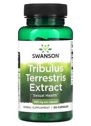 Swanson tribulus terrestris extract 500 mg 60 капсул