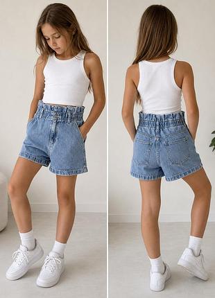 Джинсові шорти paperbag denim co 7–8 років 128 см