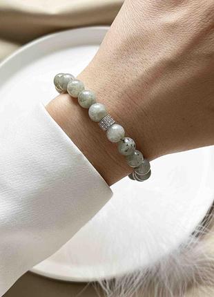 Натуральний місячний камінь браслет 3993