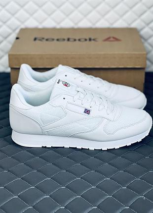 Кросівки чоловічі reebok classic літо сітка кросівки рибок класичний 43, літо, білий