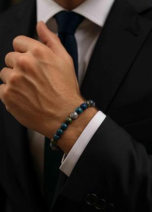 Чоловічий браслет мікс каменів 4779