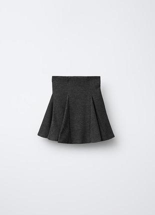 Юбка трикотажная с воланами на девочку zara