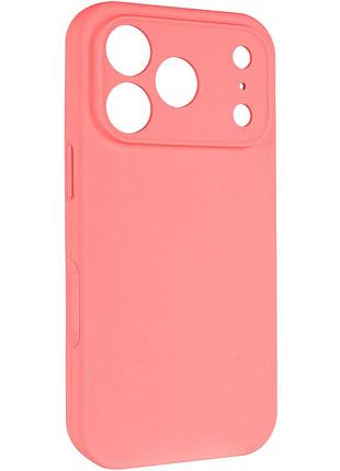 Силіконовий чохол silicone silk full camera protective (aa) no logo для iphone 17 pro (айфон 17 про), матова накладка soft touch з