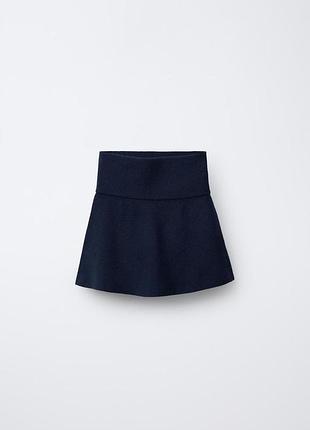 Спідниця трикотажна вязана тепла на дівчинку zara