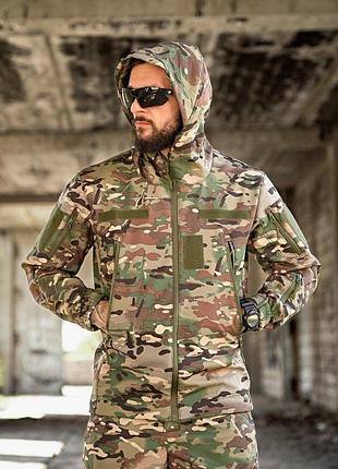 Тактическая куртка softshell софтшел armageddon мультикам вт0478