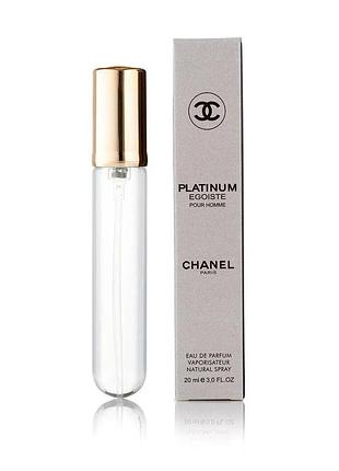 Чоловічі мініпарфуми chanel egoiste platinum 20 мл