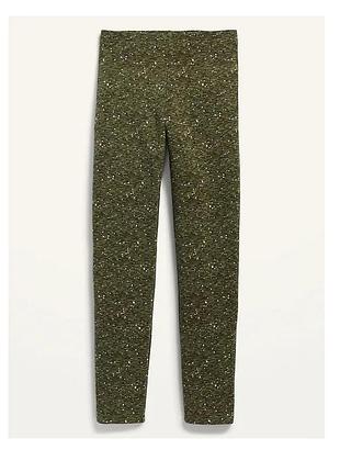 Лосины зеленые с принтом, old navy l(10)