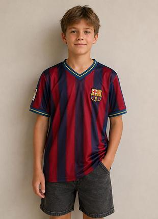 Футболка fc barcelona у фірмових кольорах клубу 🔵🔴 10-12 років 140-152 см